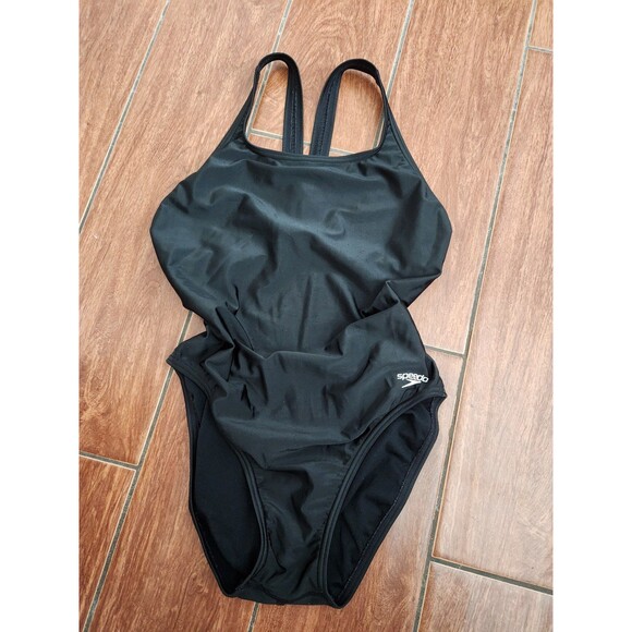 Women's Swimsuit One Piece Prolt Super Pro Solid Adult black sz 10/36 - Picture 1 of 2